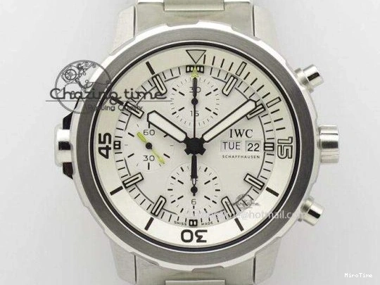 MIROTIME 1224 Aquatimer Chrono IW376803 V6F 1:1 Best Edition Blue Dial on Ruber Strap A Neat 7083